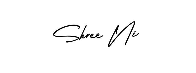 How to make Shree Ni signature? AmerikaSignatureDemo-Regular is a professional autograph style. Create handwritten signature for Shree Ni name. Shree Ni signature style 3 images and pictures png