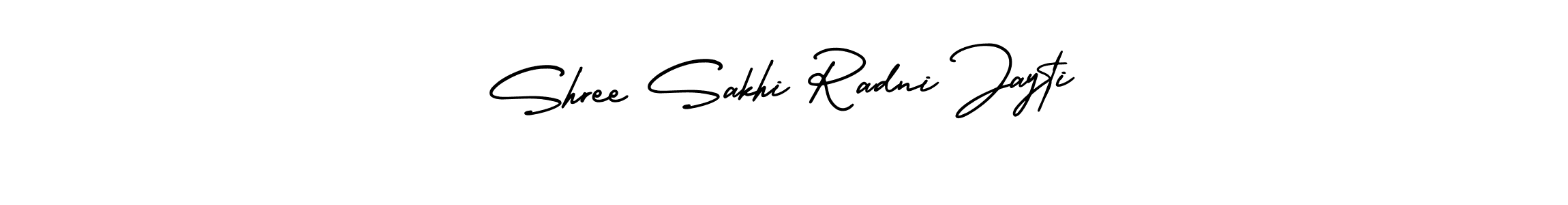 Create a beautiful signature design for name Shree Sakhi Radni Jayti. With this signature (AmerikaSignatureDemo-Regular) fonts, you can make a handwritten signature for free. Shree Sakhi Radni Jayti signature style 3 images and pictures png