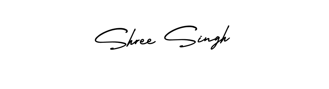 Shree Singh stylish signature style. Best Handwritten Sign (AmerikaSignatureDemo-Regular) for my name. Handwritten Signature Collection Ideas for my name Shree Singh. Shree Singh signature style 3 images and pictures png