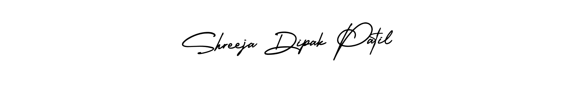 This is the best signature style for the Shreeja Dipak Patil name. Also you like these signature font (AmerikaSignatureDemo-Regular). Mix name signature. Shreeja Dipak Patil signature style 3 images and pictures png