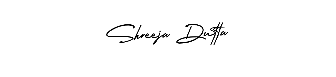 Best and Professional Signature Style for Shreeja Dutta. AmerikaSignatureDemo-Regular Best Signature Style Collection. Shreeja Dutta signature style 3 images and pictures png