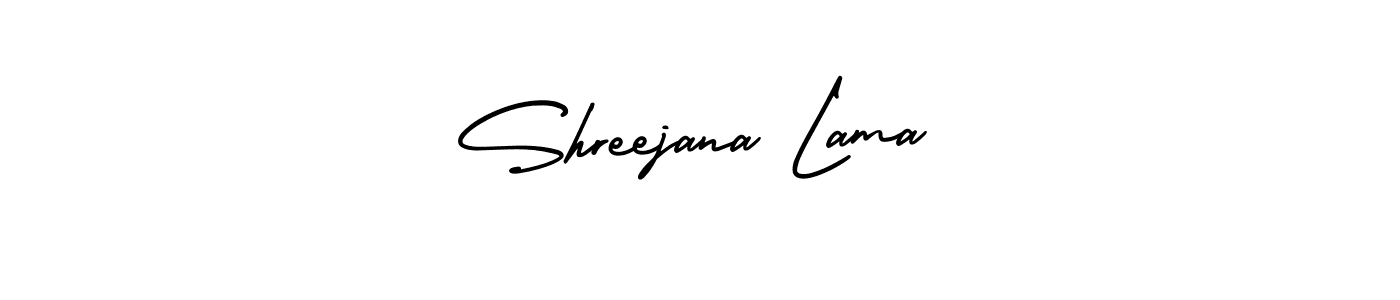 Similarly AmerikaSignatureDemo-Regular is the best handwritten signature design. Signature creator online .You can use it as an online autograph creator for name Shreejana Lama. Shreejana Lama signature style 3 images and pictures png