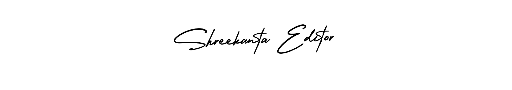 Also we have Shreekanta Editor name is the best signature style. Create professional handwritten signature collection using AmerikaSignatureDemo-Regular autograph style. Shreekanta Editor signature style 3 images and pictures png