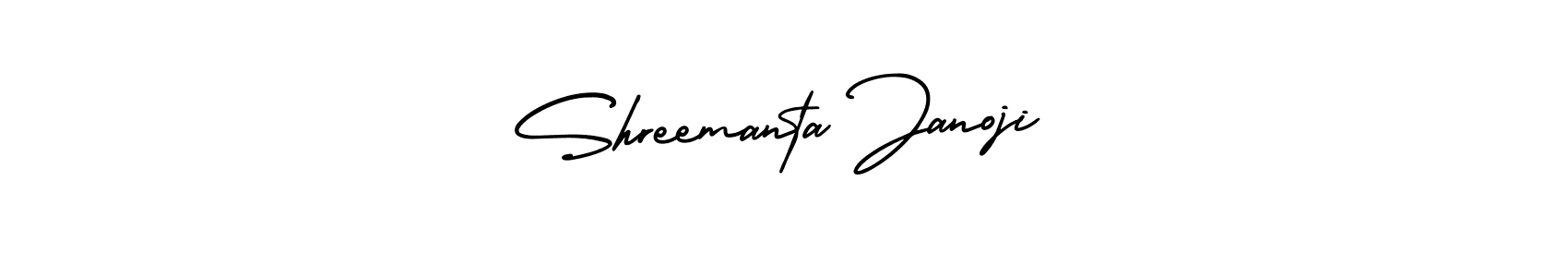 How to make Shreemanta Janoji name signature. Use AmerikaSignatureDemo-Regular style for creating short signs online. This is the latest handwritten sign. Shreemanta Janoji signature style 3 images and pictures png