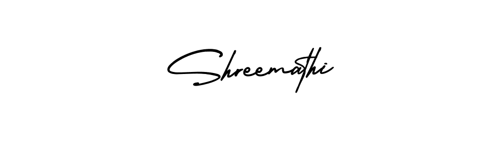How to Draw Shreemathi signature style? AmerikaSignatureDemo-Regular is a latest design signature styles for name Shreemathi. Shreemathi signature style 3 images and pictures png