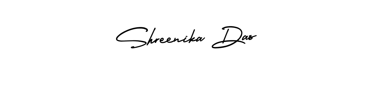 Make a beautiful signature design for name Shreenika Das. With this signature (AmerikaSignatureDemo-Regular) style, you can create a handwritten signature for free. Shreenika Das signature style 3 images and pictures png