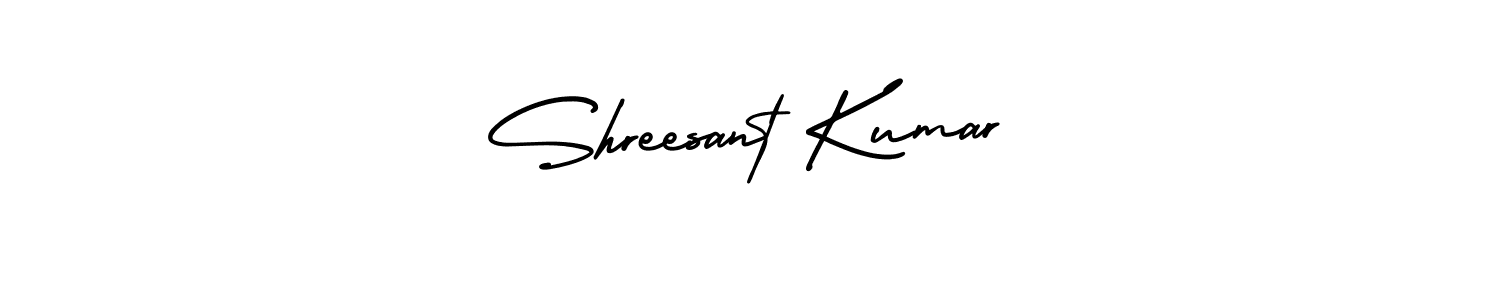 Also You can easily find your signature by using the search form. We will create Shreesant Kumar name handwritten signature images for you free of cost using AmerikaSignatureDemo-Regular sign style. Shreesant Kumar signature style 3 images and pictures png