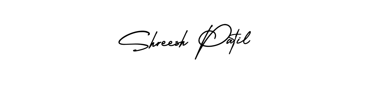 How to Draw Shreesh Patil signature style? AmerikaSignatureDemo-Regular is a latest design signature styles for name Shreesh Patil. Shreesh Patil signature style 3 images and pictures png