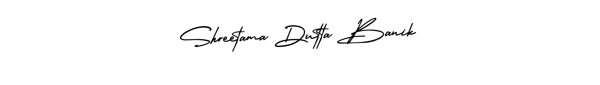 if you are searching for the best signature style for your name Shreetama Dutta Banik. so please give up your signature search. here we have designed multiple signature styles  using AmerikaSignatureDemo-Regular. Shreetama Dutta Banik signature style 3 images and pictures png