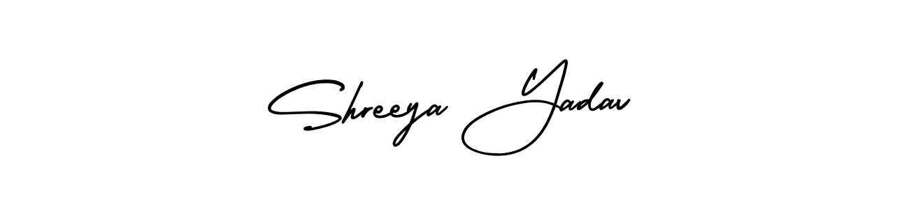 Make a beautiful signature design for name Shreeya Yadav. With this signature (AmerikaSignatureDemo-Regular) style, you can create a handwritten signature for free. Shreeya Yadav signature style 3 images and pictures png