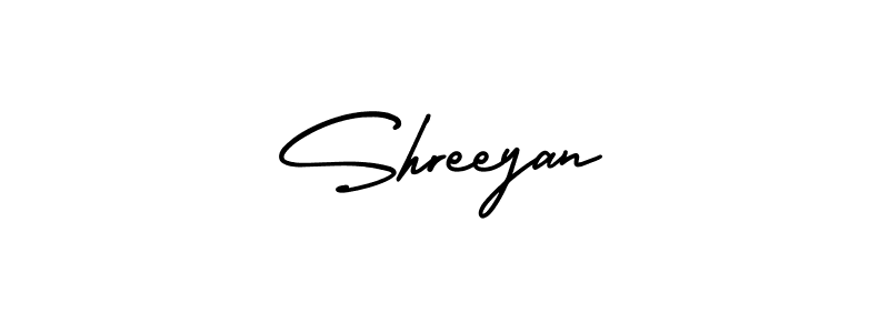if you are searching for the best signature style for your name Shreeyan. so please give up your signature search. here we have designed multiple signature styles  using AmerikaSignatureDemo-Regular. Shreeyan signature style 3 images and pictures png