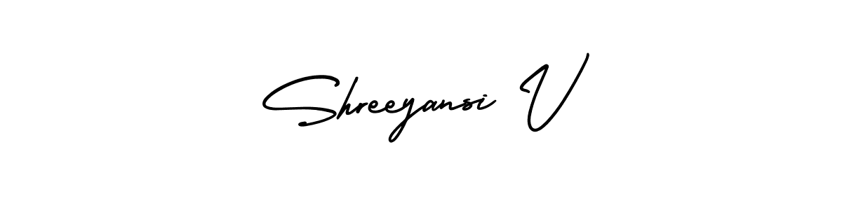 Also we have Shreeyansi V name is the best signature style. Create professional handwritten signature collection using AmerikaSignatureDemo-Regular autograph style. Shreeyansi V signature style 3 images and pictures png