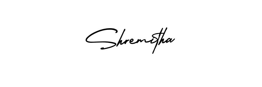 Similarly AmerikaSignatureDemo-Regular is the best handwritten signature design. Signature creator online .You can use it as an online autograph creator for name Shremitha. Shremitha signature style 3 images and pictures png