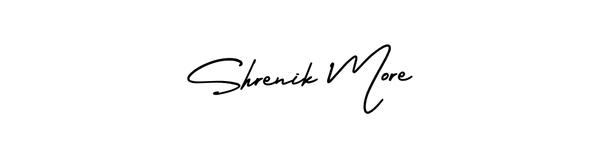 See photos of Shrenik More official signature by Spectra . Check more albums & portfolios. Read reviews & check more about AmerikaSignatureDemo-Regular font. Shrenik More signature style 3 images and pictures png