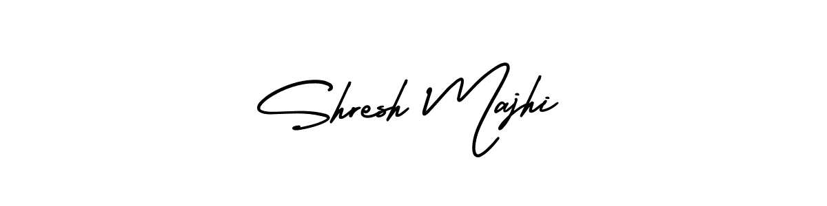 How to Draw Shresh Majhi signature style? AmerikaSignatureDemo-Regular is a latest design signature styles for name Shresh Majhi. Shresh Majhi signature style 3 images and pictures png