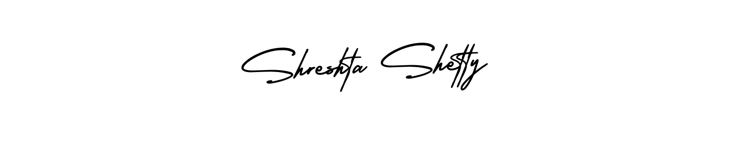 How to make Shreshta Shetty signature? AmerikaSignatureDemo-Regular is a professional autograph style. Create handwritten signature for Shreshta Shetty name. Shreshta Shetty signature style 3 images and pictures png