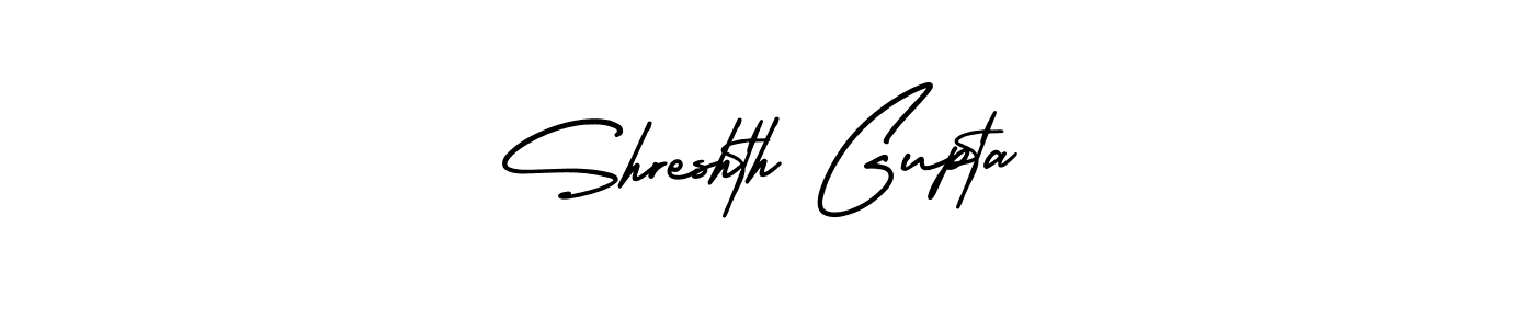 Use a signature maker to create a handwritten signature online. With this signature software, you can design (AmerikaSignatureDemo-Regular) your own signature for name Shreshth Gupta. Shreshth Gupta signature style 3 images and pictures png