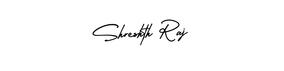 How to make Shreshth Raj name signature. Use AmerikaSignatureDemo-Regular style for creating short signs online. This is the latest handwritten sign. Shreshth Raj signature style 3 images and pictures png