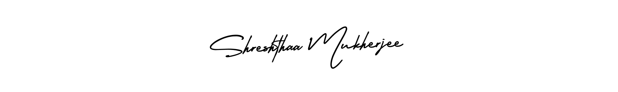 How to make Shreshthaa Mukherjee signature? AmerikaSignatureDemo-Regular is a professional autograph style. Create handwritten signature for Shreshthaa Mukherjee name. Shreshthaa Mukherjee signature style 3 images and pictures png