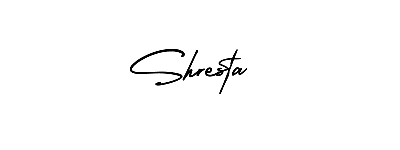 It looks lik you need a new signature style for name Shresta . Design unique handwritten (AmerikaSignatureDemo-Regular) signature with our free signature maker in just a few clicks. Shresta  signature style 3 images and pictures png