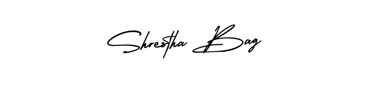 Shrestha Bag stylish signature style. Best Handwritten Sign (AmerikaSignatureDemo-Regular) for my name. Handwritten Signature Collection Ideas for my name Shrestha Bag. Shrestha Bag signature style 3 images and pictures png