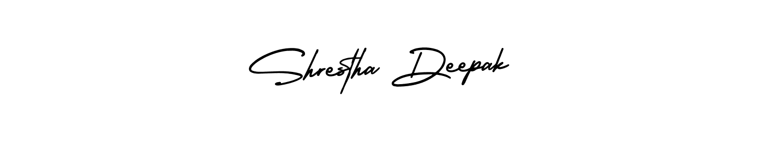 Create a beautiful signature design for name Shrestha Deepak. With this signature (AmerikaSignatureDemo-Regular) fonts, you can make a handwritten signature for free. Shrestha Deepak signature style 3 images and pictures png