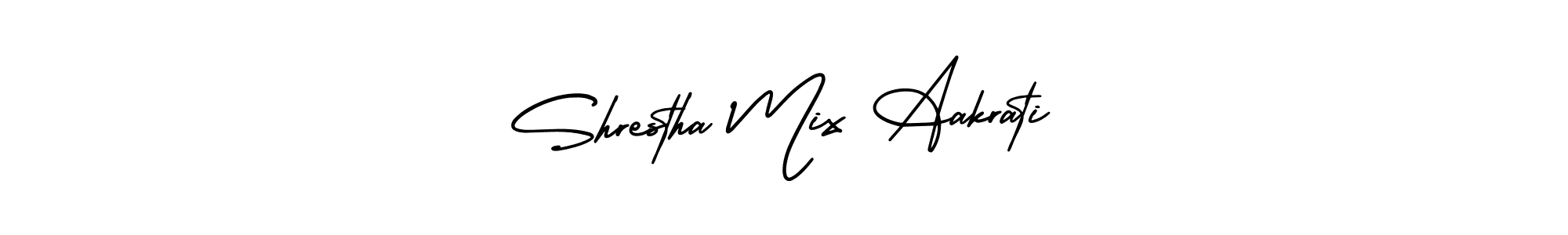 You can use this online signature creator to create a handwritten signature for the name Shrestha Mix Aakrati. This is the best online autograph maker. Shrestha Mix Aakrati signature style 3 images and pictures png