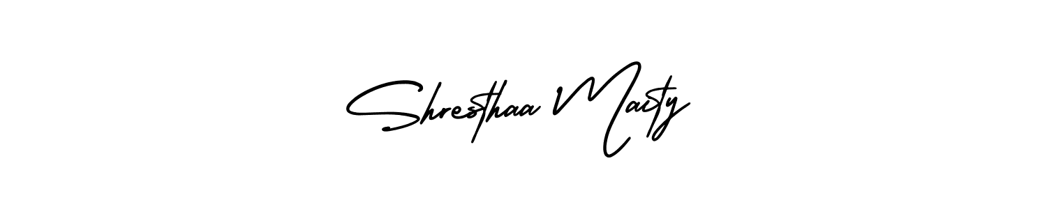 if you are searching for the best signature style for your name Shresthaa Maity. so please give up your signature search. here we have designed multiple signature styles  using AmerikaSignatureDemo-Regular. Shresthaa Maity signature style 3 images and pictures png