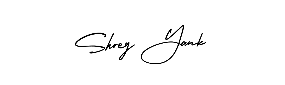 Best and Professional Signature Style for Shrey Yank. AmerikaSignatureDemo-Regular Best Signature Style Collection. Shrey Yank signature style 3 images and pictures png