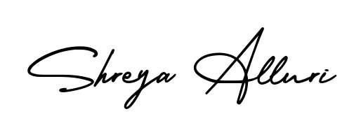 How to Draw Shreya Alluri signature style? AmerikaSignatureDemo-Regular is a latest design signature styles for name Shreya Alluri. Shreya Alluri signature style 3 images and pictures png