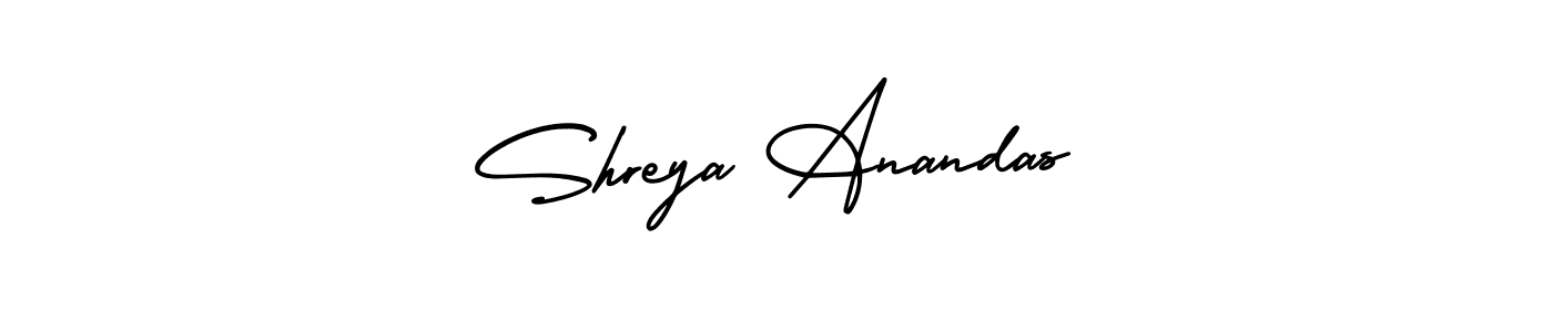 if you are searching for the best signature style for your name Shreya Anandas. so please give up your signature search. here we have designed multiple signature styles  using AmerikaSignatureDemo-Regular. Shreya Anandas signature style 3 images and pictures png