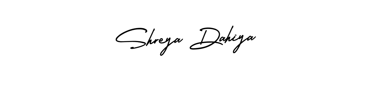 Also we have Shreya Dahiya name is the best signature style. Create professional handwritten signature collection using AmerikaSignatureDemo-Regular autograph style. Shreya Dahiya signature style 3 images and pictures png