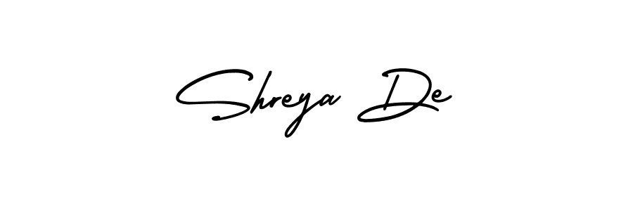 Create a beautiful signature design for name Shreya De. With this signature (AmerikaSignatureDemo-Regular) fonts, you can make a handwritten signature for free. Shreya De signature style 3 images and pictures png