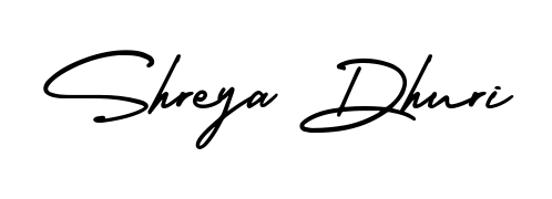 Looking for an artistic signature for Shreya Dhuri? The AmerikaSignatureDemo-Regular calligraphy style gives a sophisticated flow suitable for business cards and emails. Shreya Dhuri signature style 3 images and pictures png