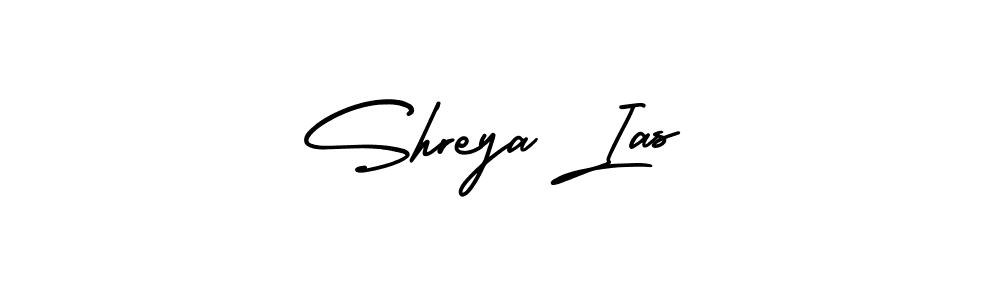 The best way (AmerikaSignatureDemo-Regular) to make a short signature is to pick only two or three words in your name. The name Shreya Ias include a total of six letters. For converting this name. Shreya Ias signature style 3 images and pictures png