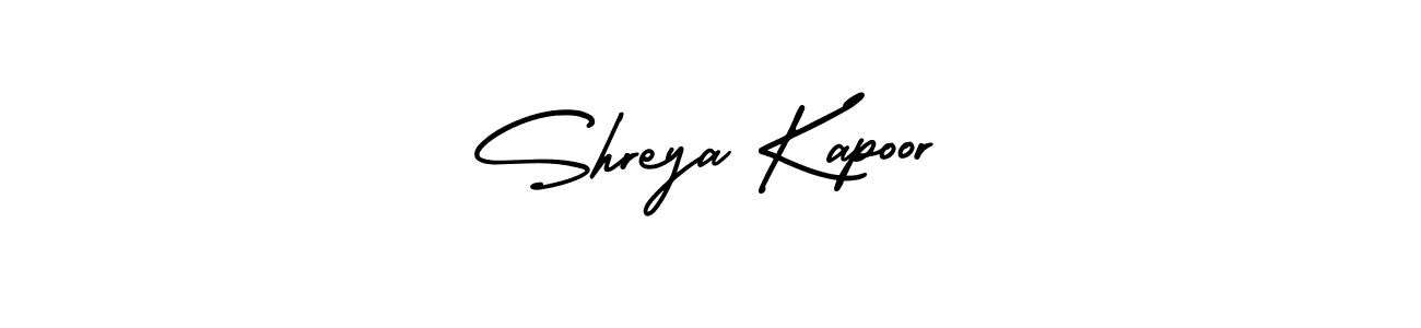 Shreya Kapoor stylish signature style. Best Handwritten Sign (AmerikaSignatureDemo-Regular) for my name. Handwritten Signature Collection Ideas for my name Shreya Kapoor. Shreya Kapoor signature style 3 images and pictures png
