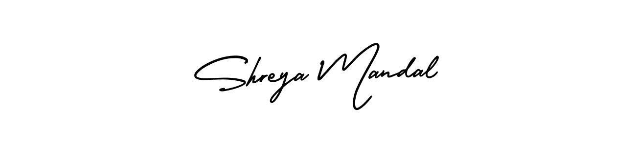 Use a signature maker to create a handwritten signature online. With this signature software, you can design (AmerikaSignatureDemo-Regular) your own signature for name Shreya Mandal. Shreya Mandal signature style 3 images and pictures png