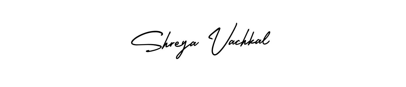 How to make Shreya Vachkal name signature. Use AmerikaSignatureDemo-Regular style for creating short signs online. This is the latest handwritten sign. Shreya Vachkal signature style 3 images and pictures png