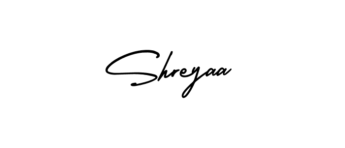 Also we have Shreyaa name is the best signature style. Create professional handwritten signature collection using AmerikaSignatureDemo-Regular autograph style. Shreyaa signature style 3 images and pictures png