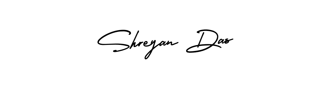 Shreyan Das stylish signature style. Best Handwritten Sign (AmerikaSignatureDemo-Regular) for my name. Handwritten Signature Collection Ideas for my name Shreyan Das. Shreyan Das signature style 3 images and pictures png