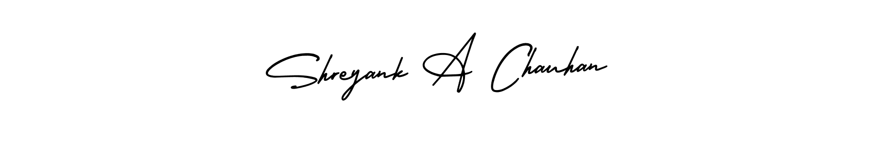 How to Draw Shreyank A Chauhan signature style? AmerikaSignatureDemo-Regular is a latest design signature styles for name Shreyank A Chauhan. Shreyank A Chauhan signature style 3 images and pictures png