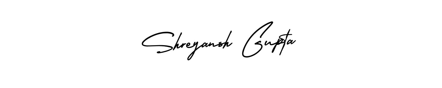 Create a beautiful signature design for name Shreyansh Gupta. With this signature (AmerikaSignatureDemo-Regular) fonts, you can make a handwritten signature for free. Shreyansh Gupta signature style 3 images and pictures png