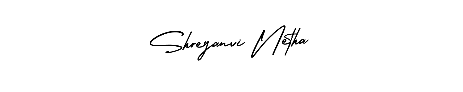 Similarly AmerikaSignatureDemo-Regular is the best handwritten signature design. Signature creator online .You can use it as an online autograph creator for name Shreyanvi Netha. Shreyanvi Netha signature style 3 images and pictures png