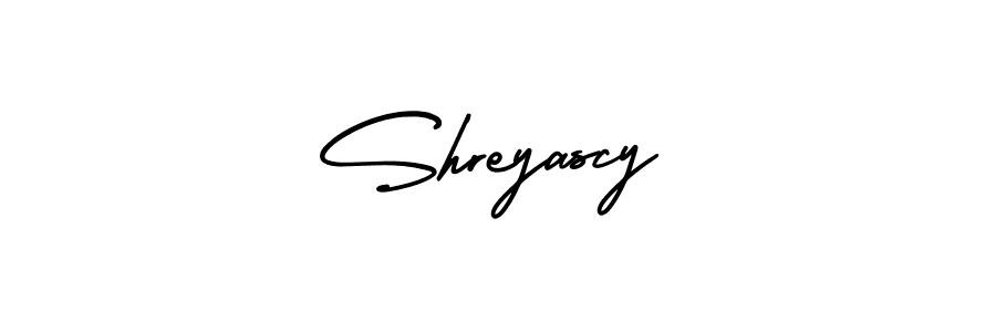 Also we have Shreyascy name is the best signature style. Create professional handwritten signature collection using AmerikaSignatureDemo-Regular autograph style. Shreyascy signature style 3 images and pictures png