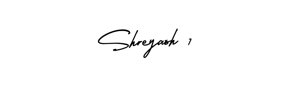 Also we have Shreyash 7 name is the best signature style. Create professional handwritten signature collection using AmerikaSignatureDemo-Regular autograph style. Shreyash 7 signature style 3 images and pictures png