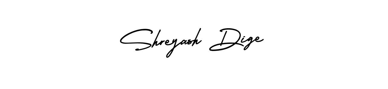 This is the best signature style for the Shreyash Dige name. Also you like these signature font (AmerikaSignatureDemo-Regular). Mix name signature. Shreyash Dige signature style 3 images and pictures png