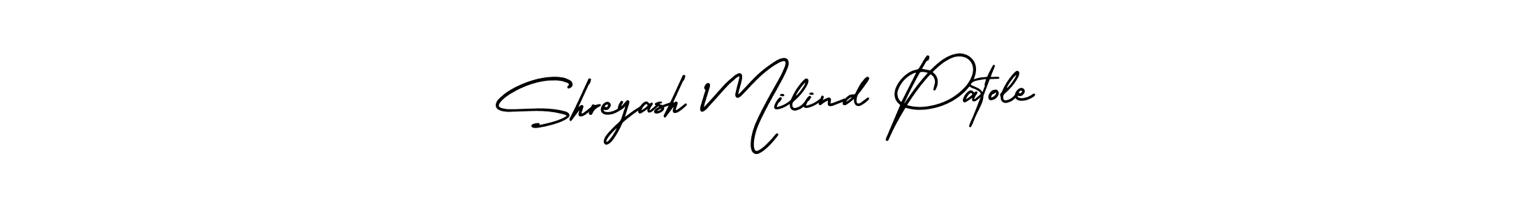 Use a signature maker to create a handwritten signature online. With this signature software, you can design (AmerikaSignatureDemo-Regular) your own signature for name Shreyash Milind Patole. Shreyash Milind Patole signature style 3 images and pictures png
