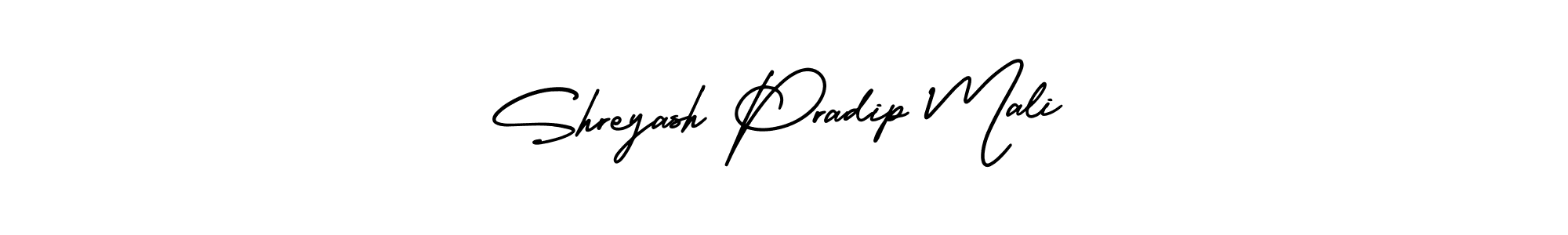 Similarly AmerikaSignatureDemo-Regular is the best handwritten signature design. Signature creator online .You can use it as an online autograph creator for name Shreyash Pradip Mali. Shreyash Pradip Mali signature style 3 images and pictures png