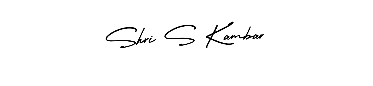 Create a beautiful signature design for name Shri S Kambar. With this signature (AmerikaSignatureDemo-Regular) fonts, you can make a handwritten signature for free. Shri S Kambar signature style 3 images and pictures png