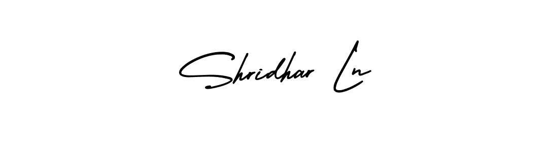 The best way (AmerikaSignatureDemo-Regular) to make a short signature is to pick only two or three words in your name. The name Shridhar Ln include a total of six letters. For converting this name. Shridhar Ln signature style 3 images and pictures png